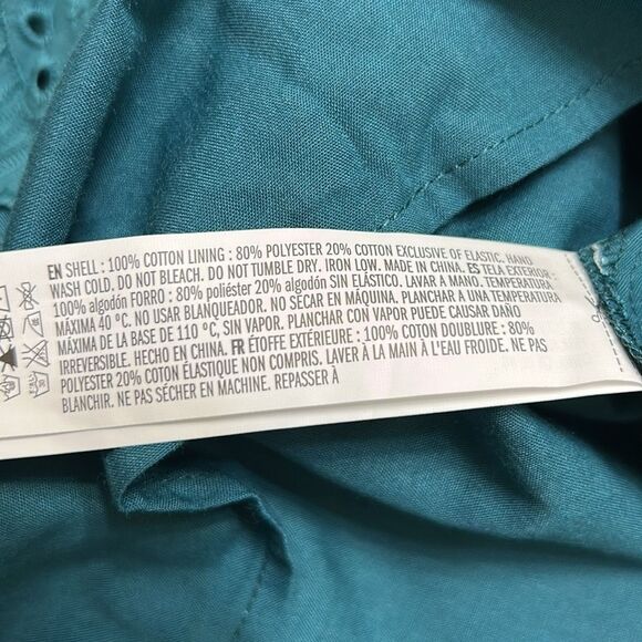 Hyacinth House Cotton Blend Eyelet Green Skirt(Size XS) - Picture 3 of 5